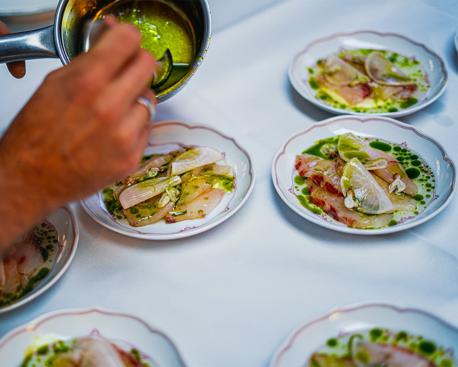 Adlerfisch auf dem Grill.